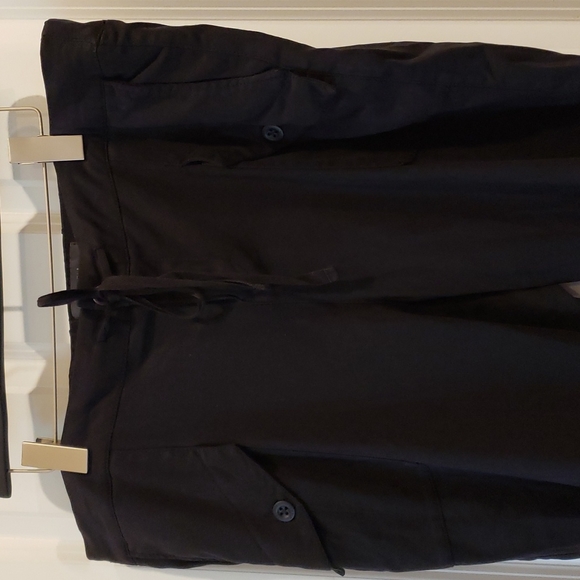 TORRID Black Stretch Chambray Cropped Cargo Pant sz 18 Women's Plus Joggers - Picture 5 of 13